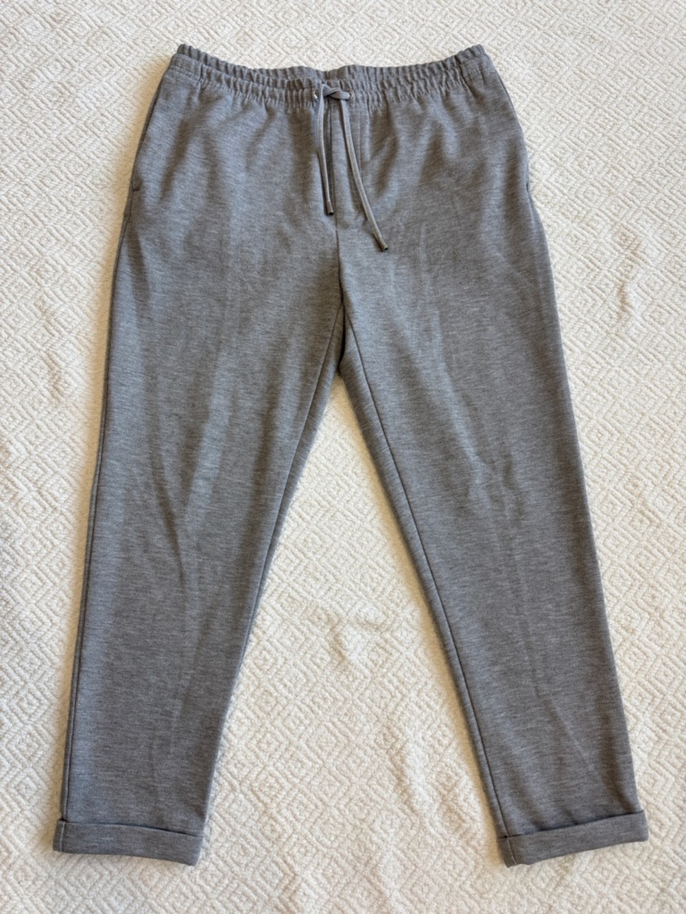 Zara Men's Heather Gray Drawstring  Pants Sz L